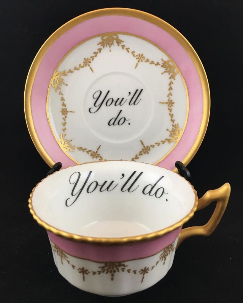 Insult Teacups for the Lady who Speaks her Mind by Miss Havisham&#8217;s Curiosities