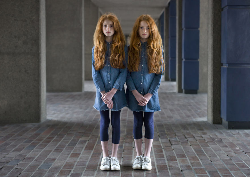 Portraits of Identical Twins by Peter Zelewski