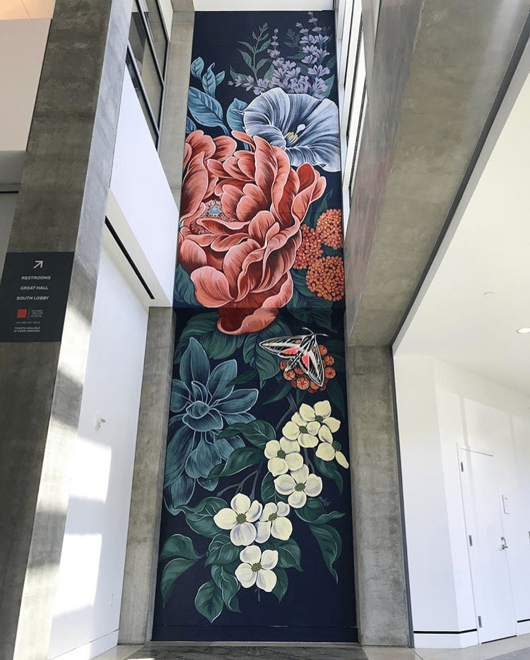 Flower Murals by Louise Jones