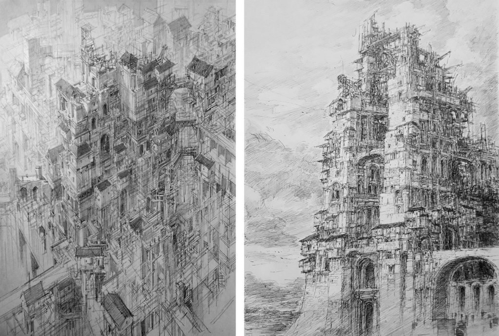 Architectural Drawings by JaeCheol Park aka PaperBlue